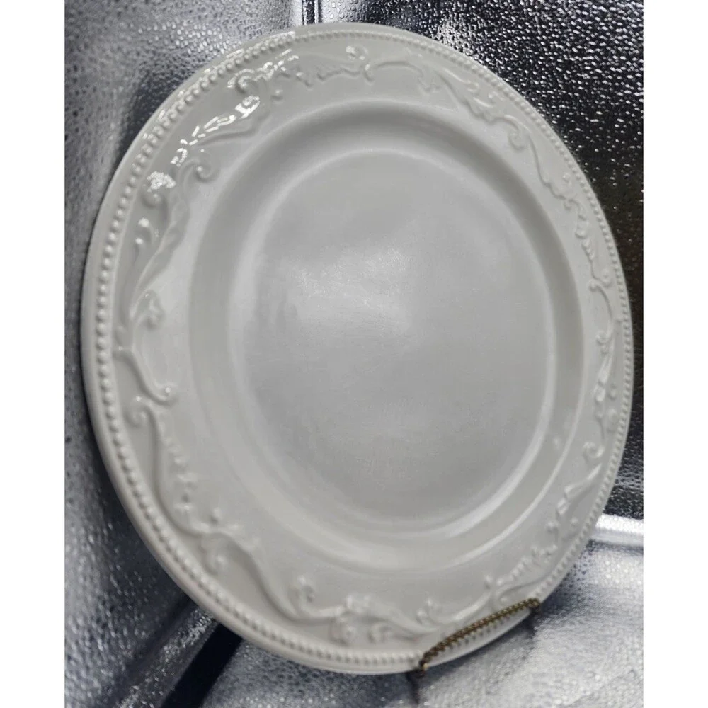 Mesa International Embossed Dot & Scrolls Dinner Plates (Set of 2)